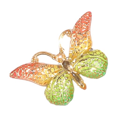 4 Stück Schmetter Haarclips Schmetterling Haarspangen Entenschnabelclip Haarnadeln Haarklammer Damen Haarschmuck Kopfbedeckung Kopfschmuck Für Tägliches Tragen Hochzeit Party,Orangegrün von Wambere