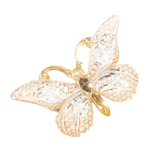 4 Stück Schmetter Haarclips Schmetterling Haarspangen Entenschnabelclip Haarnadeln Haarklammer Damen Haarschmuck Kopfbedeckung Kopfschmuck Für Tägliches Tragen Hochzeit Party,Weiß von Wambere