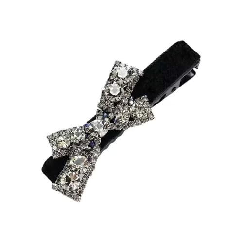 4 Stück Schwarze Samt Strass Haarspange Schleife Strasssteinen Haarnadel Hairclip Entenschnabelklammer Bogenknoten Seitliche Haarspangen Haarschmuck Kopfbedeckung für Täglichen Gebrauch, 4 Stück Schwarze Samt Strass Haarspange Schleife Strasssteinen Haarnadel Hairclip Entenschnabelklammer Bogenknoten Seitliche Haarspangen Haarschmuck Kopfbedeckung für Täglichen Gebrauch, von Wambere