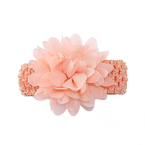 5 Stück Baby Haarband Kopfband Baby Schmuck Blumen Stirnband Babystirnband Mädchen Elastisches Stirnband Haarband Baby Taufe Neugeborene Mädchen Haarband Babyzubehör Haarschmuck,Champagne von Wambere