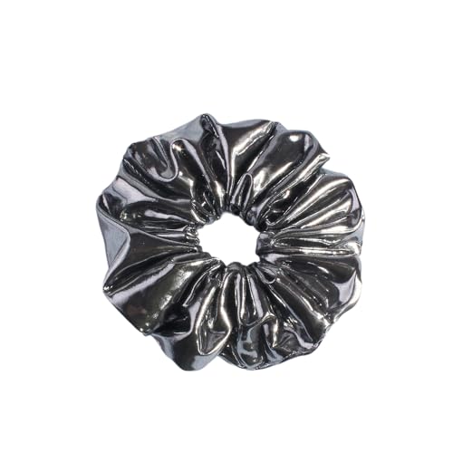 5 Stück Damen Leder Haargummis Elastische Haargummi Scrunchies Gummibänder Haarband Haarschmuck Frauen Pferdeschwanzhalter Haarringe Kopfschmuck Haarseil für Tägliches Tragen,Schwarz von Wambere