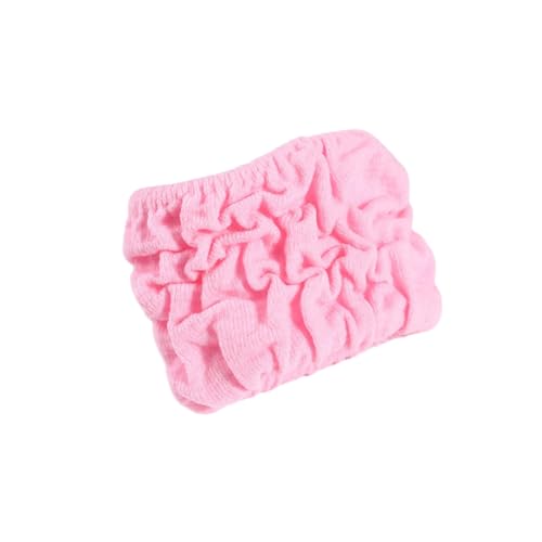 5 Stück Haargummi Damen Elastische Nahtloses Haargummis Gummibänder Breiter Krempe Haarband Pferdeschwanz Halter Geflochtenes Haarseil Hair Scrunchies Haarschmuck Kopfschmuck,Rosa von Wambere