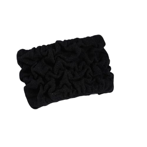 5 Stück Haargummi Damen Elastische Nahtloses Haargummis Gummibänder Breiter Krempe Haarband Pferdeschwanz Halter Geflochtenes Haarseil Hair Scrunchies Haarschmuck Kopfschmuck,Schwarz von Wambere