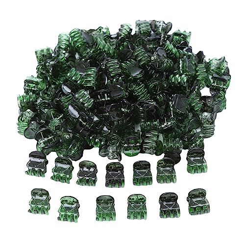 50 Stück Mini Haarspangen Klaue Haarspange Klipsen Haarklammer Haar Schmuck Haarklammern Mädchen Kinder Haarspangen Haarclips Damen für Mädchen Frauen Zubehör Tägliches Tragen,Grün von Wambere