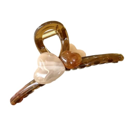 6 Stück 13 cm Haarklammer,Liebe Haarnadel,Große Haarspange,Acryl-Haarspangen,Rutschfestes Haarklammern für Frauen,Haarstyling Zubehör,Haar-Accessoires,Mädchen Kopfbedeckung,Kaffee 6 Stück 13 cm Haarklammer,Liebe Haarnadel,Große Haarspange,Acryl-Haarspangen,Rutschfestes Haarklammern für Frauen,Haarstyling Zubehör,Haar-Accessoires,Mädchen Kopfbedeckung,Kaffee von Wambere