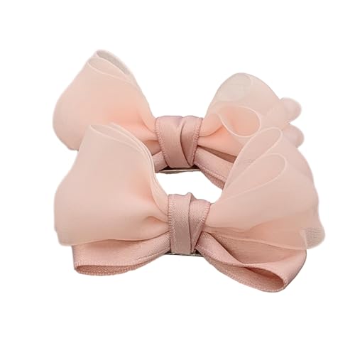 6 Stück 3D Schleife Haarnadel Damen Haarspangen Haarschleifen Haarklammern Frauen Rutschfeste Haarschmuck Bogen Haarnadel Haar Accessoires Kopfschmuck für Tägliches Tragen,Rosa von Wambere