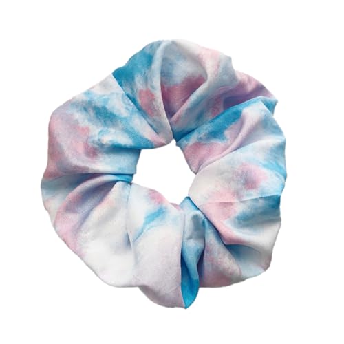 6 Stück Batik Haargummis Scrunchies Elastische Haarbänder Tie-dye Haarschmuck Buntem Haarseil Mädchen Batik Farbverlauf für Picknick Wiedervereinigung Sporttreffen Einkaufen Geburtstag,Blau Lila von Wambere