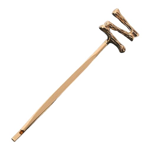 6 Stück Bobby Pins Englische Buchstaben Haarnadeln Damen Haarspangen Metall Haarnadel Alphabet Haar Clips Rutschfest Haarklemmen Hairpin Haarschmuck Kopfbedeckung für Alltagskleidung,N von Wambere