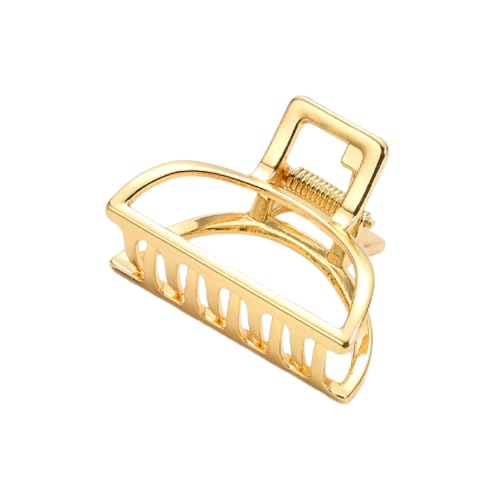 6 Stück Damen Haarklammern Metall Haarnadel Haarspangen Frauen Haarspangen Haarkrallen Clips Rutschfeste Haarschmuck Haarklauenclips Haar Accessoires Kopfschmuck für Tägliches Tragen,Gold B von Wambere