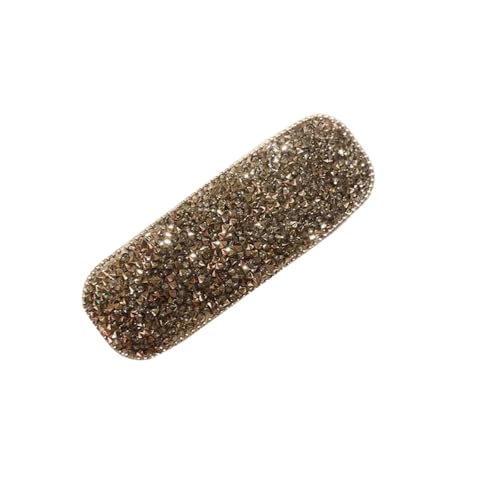 6 Stück Damen Haarspange Strass Haarnadel Seitlicher Pony Haarnadel Haarschmuck Quadratische Haarnadel Haarclips Rutschfest Kopfbedeckung Haarklammern für Geburtstag Party Bankett,Grau von Wambere