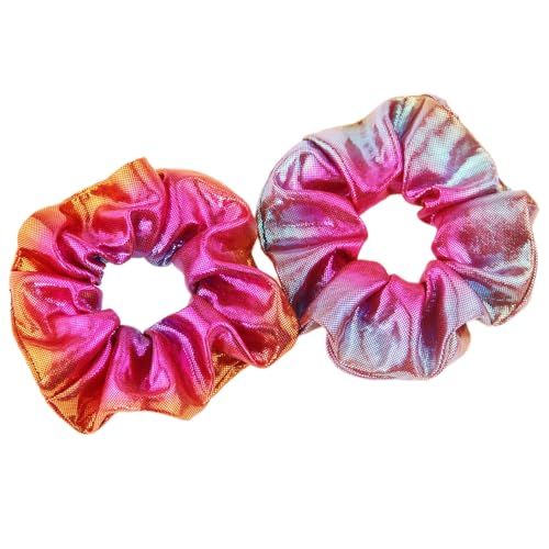 6 Stück Farbverlauf Haargummi Damen Dickdarm Haarband Haarringe Gummibänder Haarband Elastische Scrunchies Pferdeschwanzhalter Haarschmuck Kopfbedeckung für Party Reisen,Orange Rot von Wambere