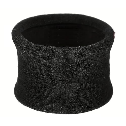 8 Stück Damen Verdickter Handtuchring Haargummi Elastischer Pferdeschwanzhalter Haarringe Frauen Gummibänder Haarseil Haarschmuck Haarschnur Kopfbedeckung für Tägliches Tragen,Schwarzer von Wambere