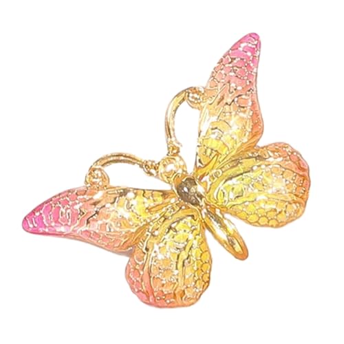 8 Stück Schmetter Haarclips Schmetterling Haarspangen Entenschnabelclip Haarnadeln Haarklammer Damen Haarschmuck Kopfbedeckung Kopfschmuck Für Tägliches Tragen Hochzeit Party,Rosa Gelb von Wambere