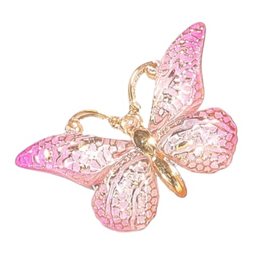 8 Stück Schmetter Haarclips Schmetterling Haarspangen Entenschnabelclip Haarnadeln Haarklammer Damen Haarschmuck Kopfbedeckung Kopfschmuck Für Tägliches Tragen Hochzeit Party,Rosa von Wambere