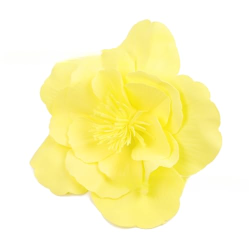 Damen Fascinators Hut Blumen Stirnband Haarspange Mütze Kopfschmuck Hochzeit Haarschmuck Schleier Hut Kopfbedeckung Haarschmuck für Teeparty Abschlussball Cosplay Party Maskerade,Gelb von Wambere