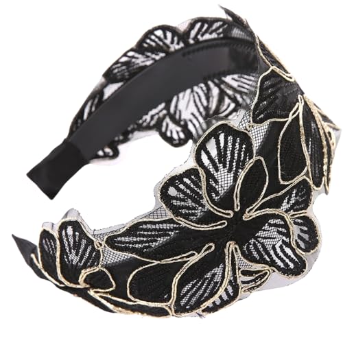 Damen Haarreif Rutschfester Haarreifen Haarband mit Zähnen Vintage Stirnband Haarbänder Frauen Haarschmuck Kopfband Kopfbedeckung Stirnbänder Haarzubehör für Täglichen Tragen,Schwarz B Damen Haarreif Rutschfester Haarreifen Haarband mit Zähnen Vintage Stirnband Haarbänder Frauen Haarschmuck Kopfband Kopfbedeckung Stirnbänder Haarzubehör für Täglichen Tragen,Schwarz B von Wambere