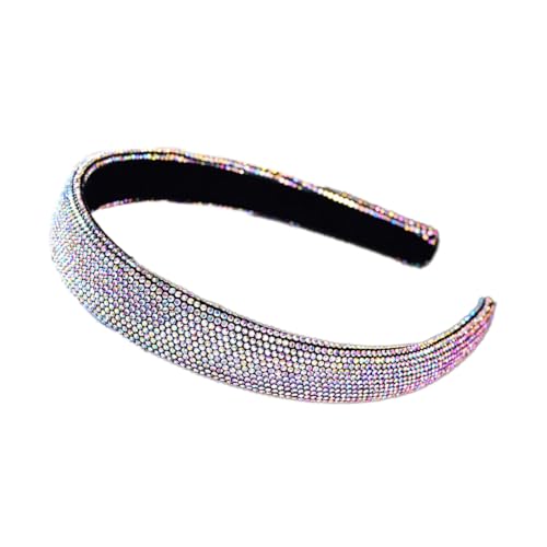 Damen-Stirnband,Haarreif mit Strasssteinen Haarband Haarschmuck Kristall Diamant Strass Kopfbedeckung Geburtstag Haarbänder für Frauen und Mädchen Geburtstag Party Geschenke,Ab-Farbe von Wambere