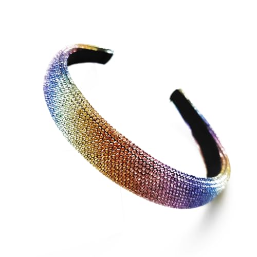 Damen-Stirnband,Haarreif mit Strasssteinen Haarband Haarschmuck Kristall Diamant Strass Kopfbedeckung Geburtstag Haarbänder für Frauen und Mädchen Geburtstag Party Geschenke,Farbe von Wambere