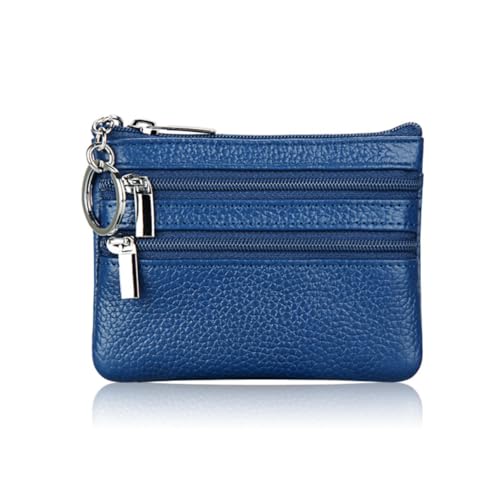 Geldbörse Damen,Klein und im Kurzformat Brieftasche Portemonnaie Damen Klein Damen Leder Kleines Portemonnaie Gross Kapazität PU Geldbeutel Coin Purse Wallet für Frauen Kinder,Königsblau von Wambere