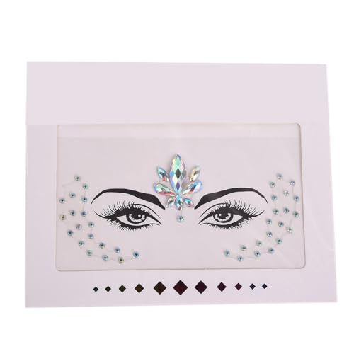 Gesicht Edelsteine Glitzersteine Gesicht Festival Tattoos Gesichts Aufkleber Gesichtsaufkleber Dekorative Aufkleber Face Sticker Strasssteine Gesichtstattoo für Halloween Karneval,Bunt 11 von Wambere