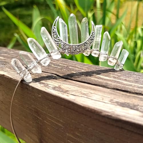 Haarbänder Für Damenhaar Kristall Strass Stirnband Transparent Kristall-Haarband Braut-Stirnband Frauen Kristall-Stirnband Glitzer-Kopfbedeckung,Weiß A von Wambere