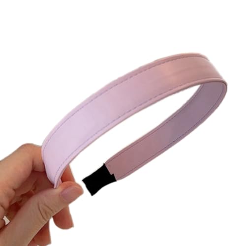 Haarbänder für Damen, Leder-Stirnband Haarbänder Breites Stirnband Kopfbedeckun Charme Modischer Neuheitstrend Outdoor-Kopfschmuck für den täglichen Gebrauch Yoga Sport,Lila von Wambere