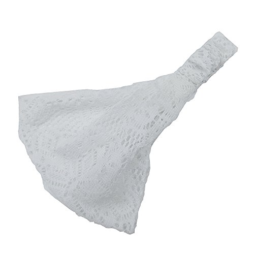 Haarband Damen Breite Elastische,Haarband aus Spitze Stirnbänder Headwrap Elegantes Vintage Stirnband Lace Haarschmuck für Frauen Damen Mädchen Täglichen Tragen,Party, Geburtstag,Weiss Haarband Damen Breite Elastische,Haarband aus Spitze Stirnbänder Headwrap Elegantes Vintage Stirnband Lace Haarschmuck für Frauen Damen Mädchen Täglichen Tragen,Party, Geburtstag,Weiss von Wambere