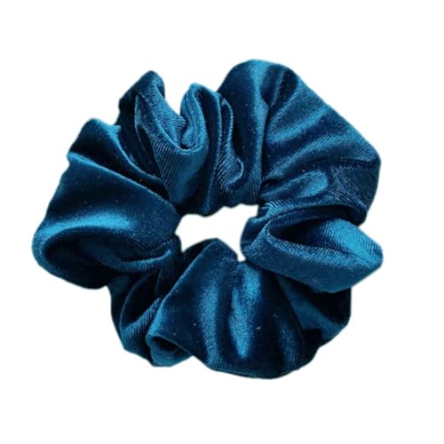 Haargummis Scrunchies für Damen, Premium Samt Haargummis Haar Haargummis Haarschmuck argummis Scrunchies für Damen, Groß Halt Elastische Haarwackeln für Mädchen & Damen,Dunkelblau von Wambere