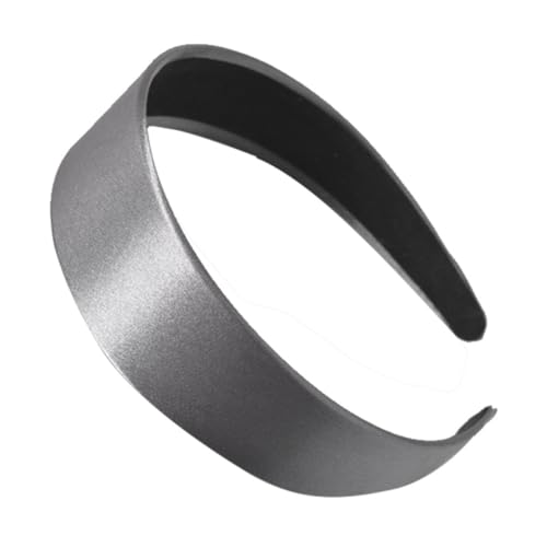 Haarreifen Damen, Stirnband Haarschmuck Haarbänder Kopfband für Frauen Make-up-Haarband Haarreifen Damen Breite Haarreif Charme Modischer Neuheitstrend für für Damen und Mädchen,Grau von Wambere