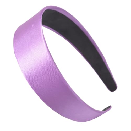 Haarreifen Damen, Stirnband Haarschmuck Haarbänder Kopfband für Frauen Make-up-Haarband Haarreifen Damen Breite Haarreif Charme Modischer Neuheitstrend für für Damen und Mädchen,Lila von Wambere