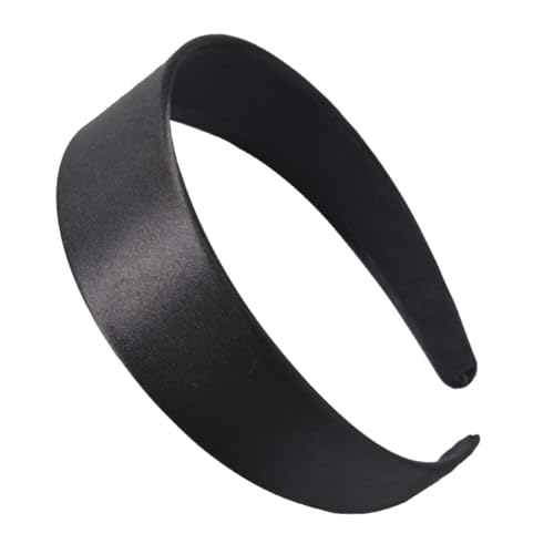 Haarreifen Damen, Stirnband Haarschmuck Haarbänder Kopfband für Frauen Make-up-Haarband Haarreifen Damen Breite Haarreif Charme Modischer Neuheitstrend für für Damen und Mädchen,Schwarz von Wambere