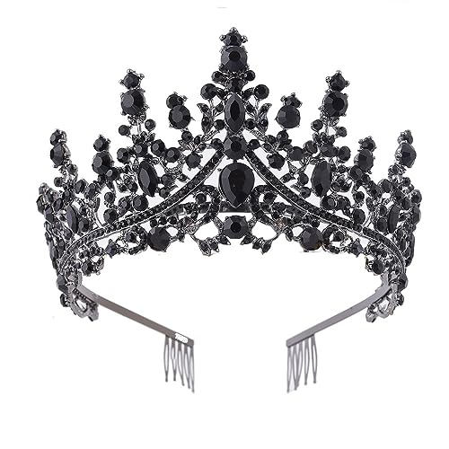 Hochzeit Braut Kristall Tiara Strasssteine Mädchen Haar Krone Prinzessin Stirnband Krone Haarschmuck für Hochzeit Verlobung Geburtstag Party Schönheitswettbewerb Bühnenauftritte,Schwarz C Hochzeit Braut Kristall Tiara Strasssteine Mädchen Haar Krone Prinzessin Stirnband Krone Haarschmuck für Hochzeit Verlobung Geburtstag Party Schönheitswettbewerb Bühnenauftritte,Schwarz C von Wambere