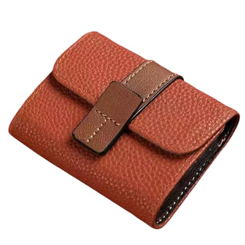 Mehrere Kartenfächer Bankkartenetui Münzbörse Kreditkartenetui aus PU-Leder Mini-Geldbörse Tragbar Kreditkartenhalter Kleines Akkordeon-Kartenetui,11 Kartenschlitze Kreditkarteninhaber,Karamell A von Wambere