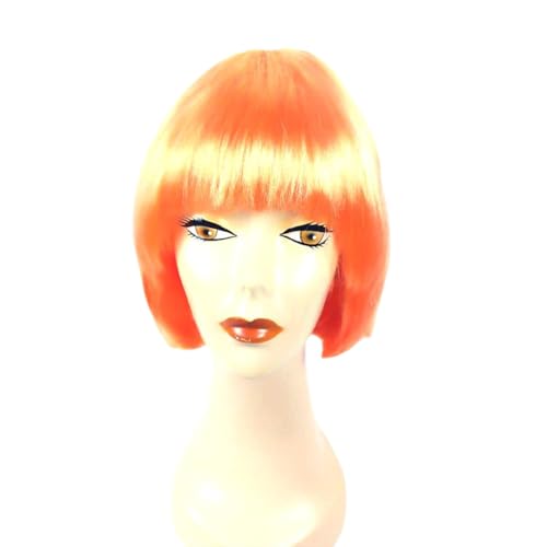 Perücke Kurze Perücke Bunte BOB Perücke Damen Wig Haar Perücken Gerade Perücke Studentin Kurzhaarperücke Perücke kurze Haare für Karneval Fasching Cosplay Mottoparty Halloween,Orange Perücke Kurze Perücke Bunte BOB Perücke Damen Wig Haar Perücken Gerade Perücke Studentin Kurzhaarperücke Perücke kurze Haare für Karneval Fasching Cosplay Mottoparty Halloween,Orange von Wambere