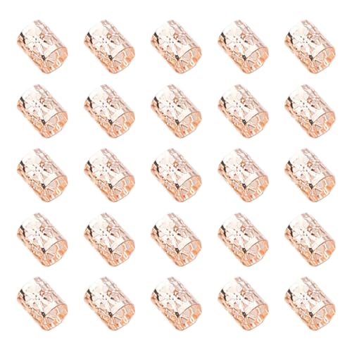 Wambere 120 Stück Dreadlock Schmuckzubehör Schmuck Braids Haarring Schmuck Metallhaarmanschetten Haarschmuck Dreads Haarzopf Ring Kopfbedeckung für Frauen Männer DIY Haar Accessoires,Roségold von Wambere