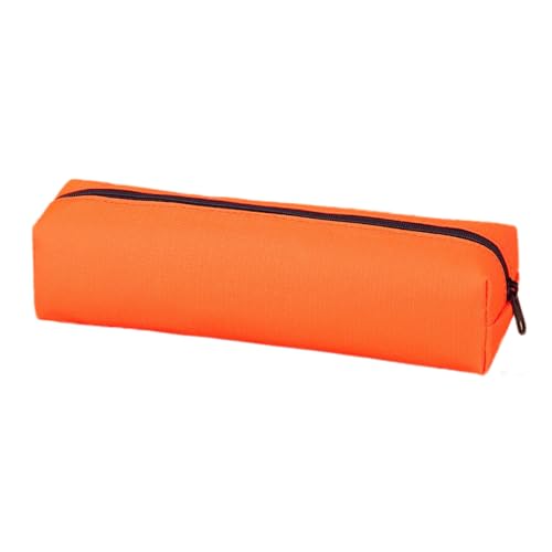 Wambere 2 Stück Federmäppchen Federtaschen Mäppchen Schreibwarenbeutel Federtasche,Schlamperbox mit Reißverschluss,Desk Organizer,für Schule Büro Geburtstag Festival Geschenk,Orange von Wambere