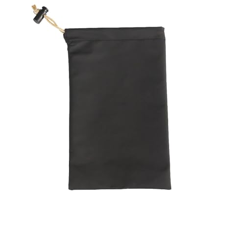 Wambere 3 Stück PU Kordelzugtaschen,Schwarz Drawstring Aufbewahrungstasche,Wasserdichtes Kordelzug Geschenk Tasche Schmuck Beutel,für Schlüssel Mobiltelefonen Kamera Mobile Stromversorgung,12.5×21cm von Wambere