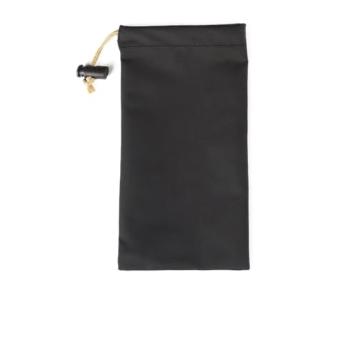 Wambere 3 Stück PU Kordelzugtaschen,Schwarz Drawstring Aufbewahrungstasche,Wasserdichtes Kordelzug Geschenk Tasche Schmuck Beutel,für Schlüssel Mobiltelefonen Kamera Mobile Stromversorgung,9.5×17cm von Wambere