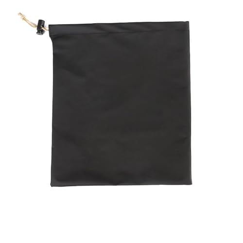 Wambere 3 Stück PU Kordelzugtaschen,Schwarz Drawstring Aufbewahrungstasche,Wasserdichtes Kordelzug Geschenk Tasche Schmuck Beutel,für Schlüssel Mobiltelefonen Kamera Mobile Stromversorgung,21×24cm von Wambere