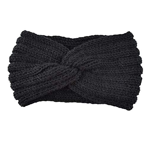 Winter Häkelarbeit Stirnband Mädchen Frauen Haarband Verdicken Stirnbänder Kopfband Haarband Ohrenwärmer Headwrap für Einkaufen Skifahren Laufen,Datum Rot von Wambere