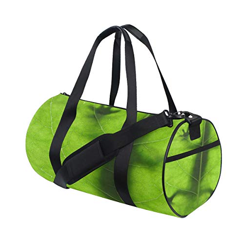 Eidechse On Leaf Sport-Reisetasche, Sporttasche, Reisetasche, Reisetasche mit verstellbarem Riemen, Tiergrün, Wochenendtasche, Gepäcktasche für Herren und Damen von Wamika