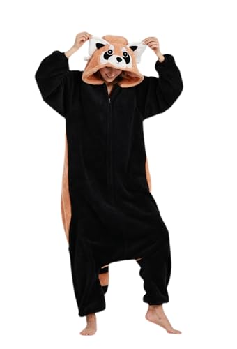 Wamvp Erwachsene Pyjamas Onesies Unisex Tier Jumpsuit Schlafanzug Kostuem Cosplay Halloween Weihnachten Fasching Sleepsuit von Wamvp