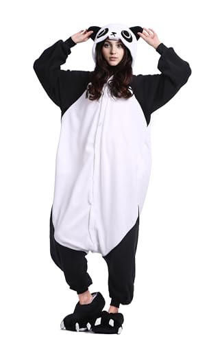 Wamvp Erwachsene Pyjamas Onesies Unisex Tier Jumpsuit Schlafanzug Kostuem Cosplay Halloween Weihnachten Fasching Sleepsuit von Wamvp