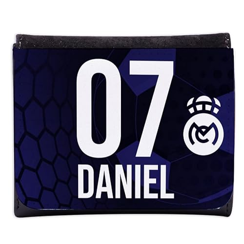 Wanapix | Herren Geldbeutel Brieftasche mit Foto und Text | Personalisierte Geldbörse für Männer | 11x9cm | Material Kunstleder | Real Mdrd von Wanapix