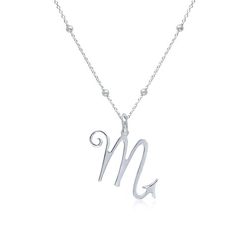 WANDA PLATA Kette Sternzeichen Skorpion für Damen 925er Sterlingsilber, Horoskop Anhänger, Astrologie (Skorpion) von WANDA PLATA