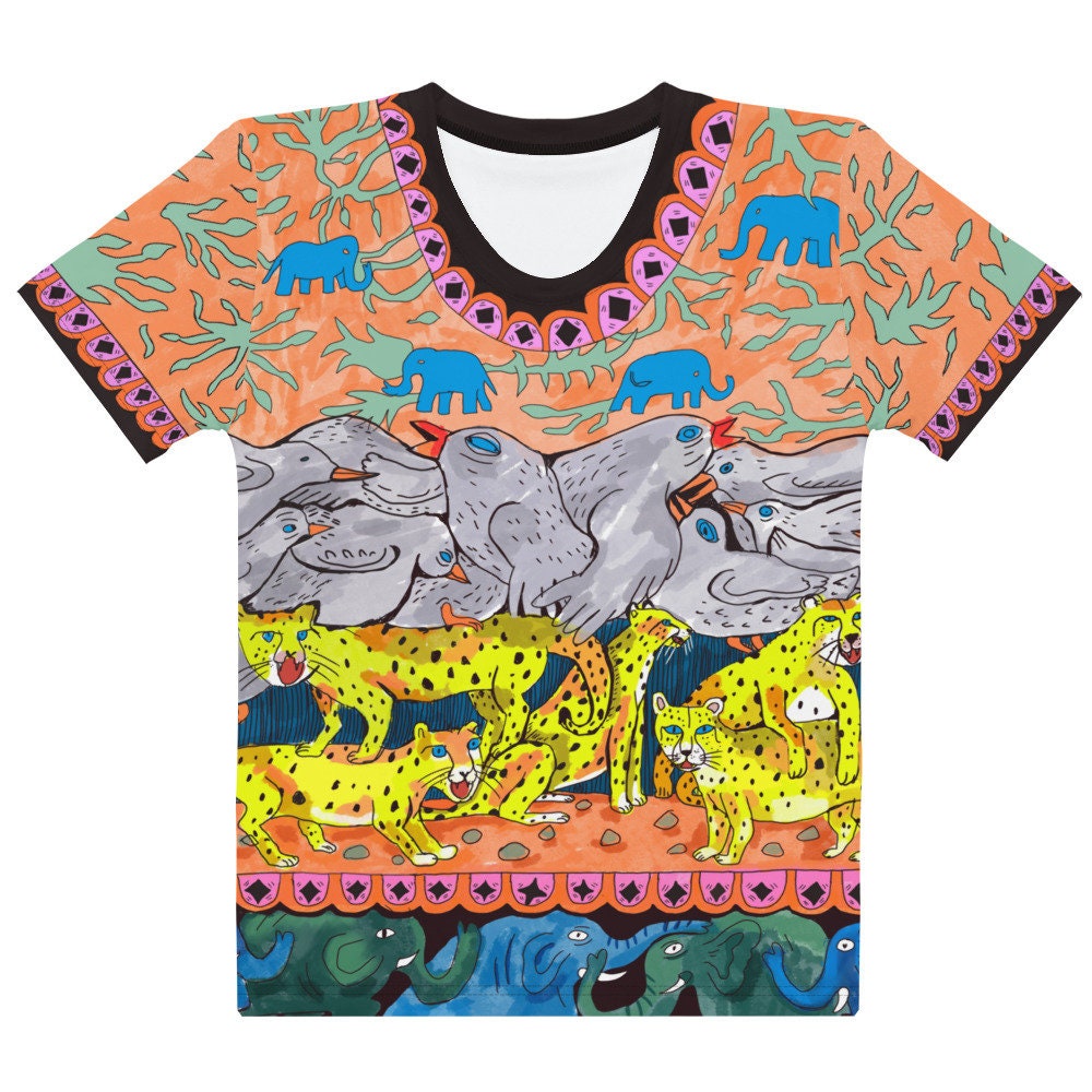 T-Shirt Mit Vielen Tieren T-Shirt Mit Vielen Tieren von Wandamirjana