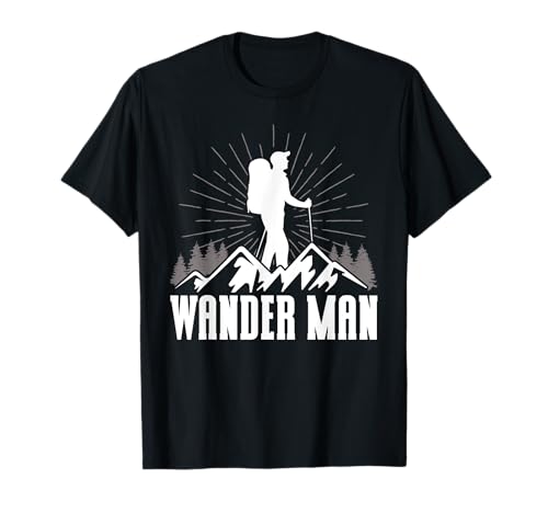 Wander Man T-Shirt Wander Man T-Shirt von Wander Man Bergsteigen Wandern Berge