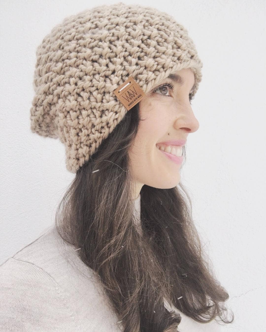 Handgemachte Stricken Slouch Beanie | Winter Gestrickte Hut Handgemachte Stricken Slouch Beanie | Winter Gestrickte Hut von WanderWithWool