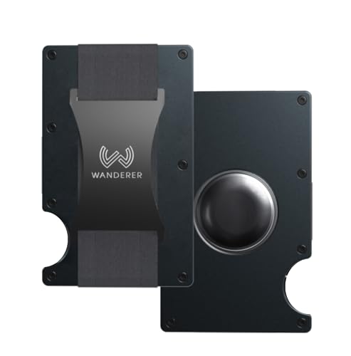 WANDERER WALLET Airtag-Geldbörse – schlanke Brieftasche mit AirTag-Halter und strapazierfähiger Kohlefaser-Metall-Geldbörse mit Geldklammer – minimalistische Brieftasche für Männer/Frauen – WANDERER WALLET Airtag-Geldbörse – schlanke Brieftasche mit AirTag-Halter und strapazierfähiger Kohlefaser-Metall-Geldbörse mit Geldklammer – minimalistische Brieftasche für Männer/Frauen – von WandererWallet
