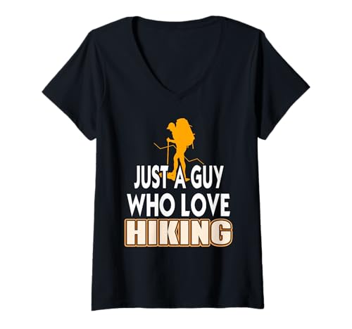 Damen EIN Typ Der Wandern Liebt Lustiges Outdoor Abenteuer T-Shirt mit V-Ausschnitt Damen EIN Typ Der Wandern Liebt Lustiges Outdoor Abenteuer T-Shirt mit V-Ausschnitt von Wanderfreunde Und Natur Begeisterte